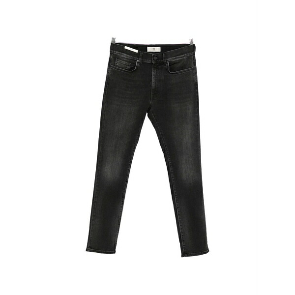PTトリノ メンズ ジーンズズボン下 ボトムス Logo-patch slim-fit jeans Black