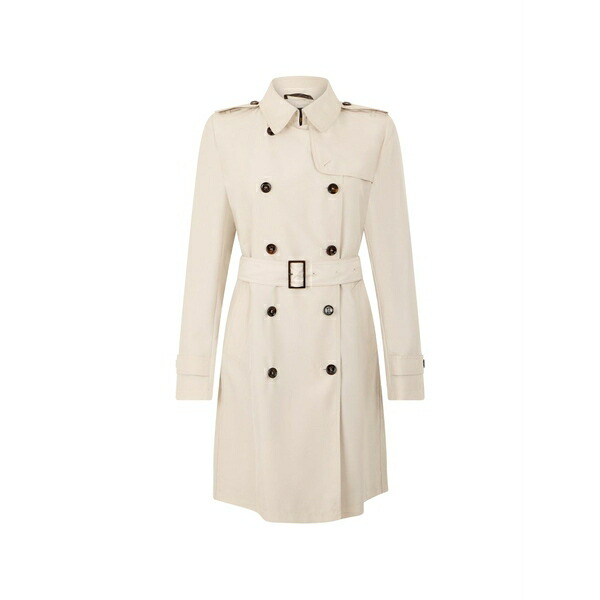 ムーレー レディース 厚地の外套 アウター Belt double-breasted trench Neutrals