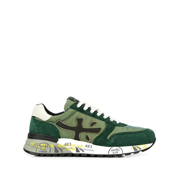 プレミアータ メンズ スニーカー シューズ Low top mick sneakers Green