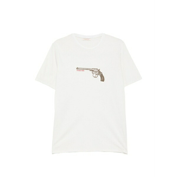 トラマロッサ メンズ プルオーバー トップス Gun-graphic t-shirt Neutrals