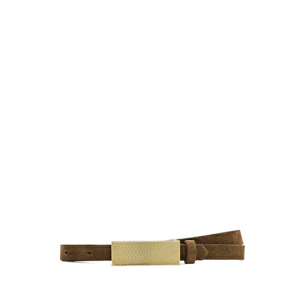 ラジャンス レディース 三尺帯 付属物 Elyse leather belt Brown