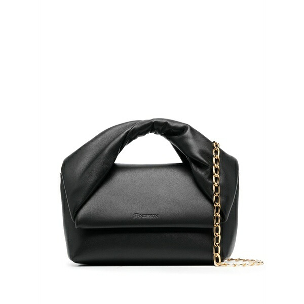 J.W.アンダーソン レディース トートバッグ バッグ Medium twister leather bag Black