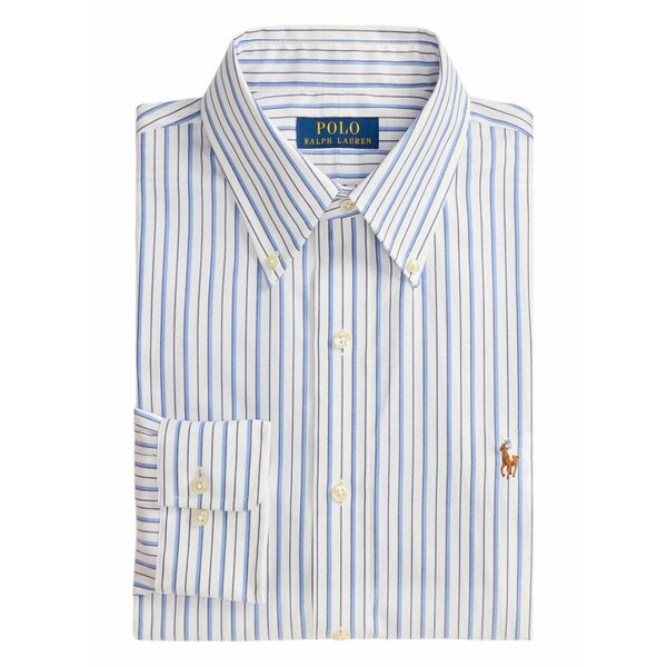 ラルフローレン メンズ シャツ トップス Striped long-sleeve shirt White｜asty 29,100円