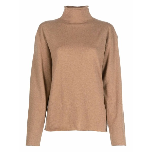 ジル・サンダー レディース 編み物\u0026スウェーター アウター High-neck sweater Brown