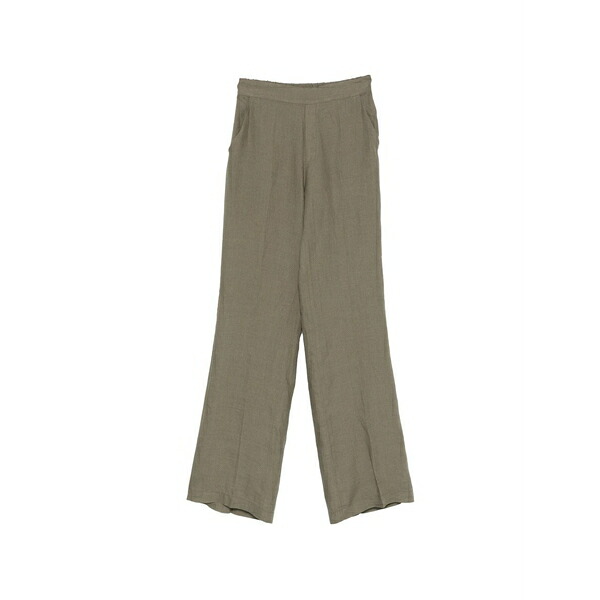ザカス  レディース 心地好いズボン下 ボトムス Ariel pocketed trousers Green