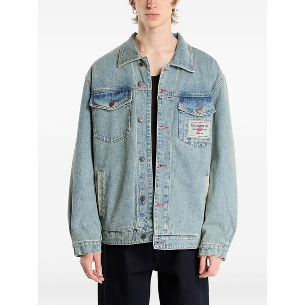 プレジャーズ メンズ 上衣＆上衣 アウター  park insulated denim jacket Blue