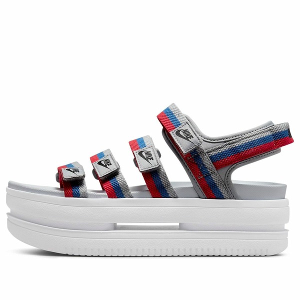 Nike ナイキ レディース スニーカー 【(WMNS) Nike Icon Classic Sandal 'Metallic Silver Game Royal' DH0224-003】 サイズ US_9(26.0cm)|asty