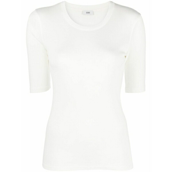 クローズド レディース プルオーバー トップス Round-neck short-sleeved t-shirt White