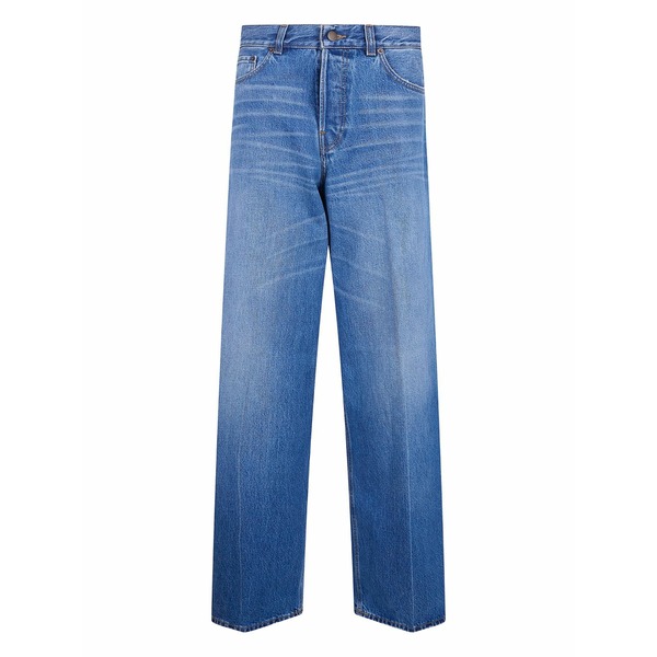 ハイクール レディース デニムパンツ ボトムス Button jeans Blue|asty