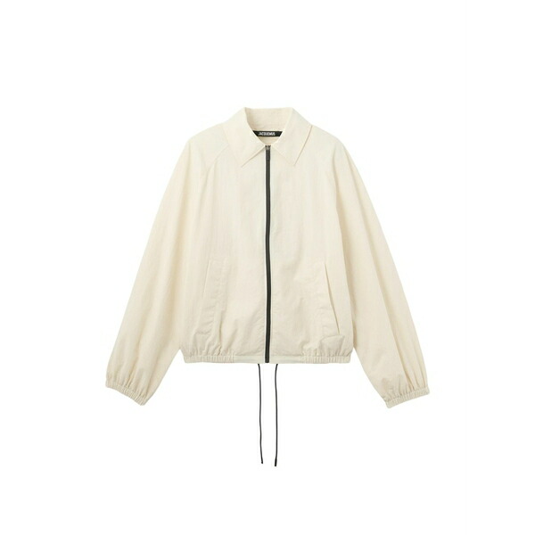 ジャクエムス メンズ ジャケット&ブルゾン アウター Zip-up windbreaker White|asty
