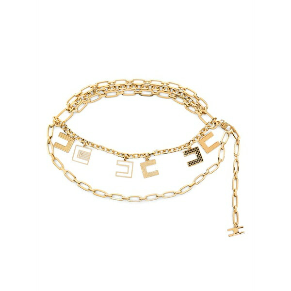 エリザベスフランキ レディース 三尺帯 付属物 Welded chain-link belt Gold