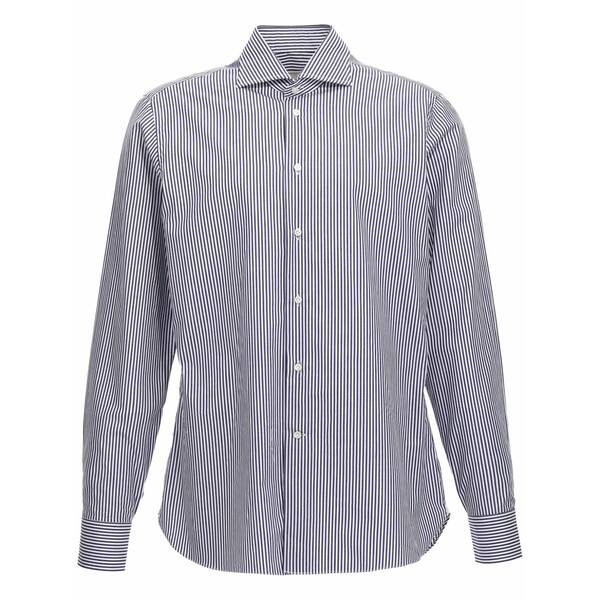 ボリエッロ メンズ シャツ トップス Striped shirt Blue