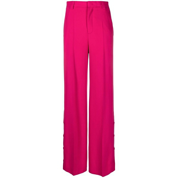 レッドヴァレンティノ レディース カジュアルパンツ ボトムス Wide-leg tailored trousers Pink｜asty