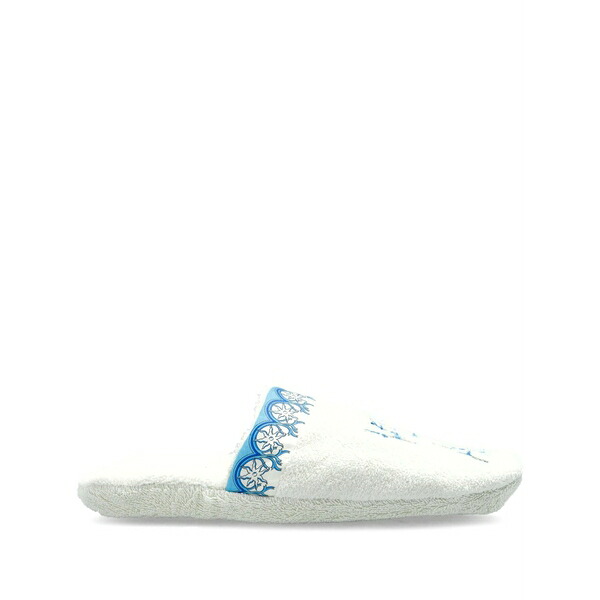 ヴェルサーチ メンズ サンダル シューズ Embroidered slippers White