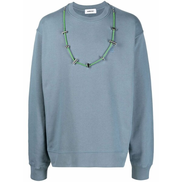 アンブッシュ メンズ ニット\u0026セーター アウター Stoppers crew-neck sweatshirt Blue