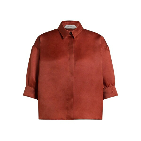 アルベルタ フェレッティ レディース シャツ トップス Buttoned shirt Brown｜asty