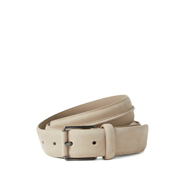 ゼニア メンズ 三尺帯 添え物 Nubuck belt Neutrals