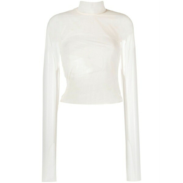 エコーズ・ラッタ レディース Tシャツ トップス High-neck mesh top White｜asty 71,940円