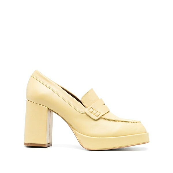 アロハス レディース パンプス シューズ Busy 90粍 leather pumps Yellow