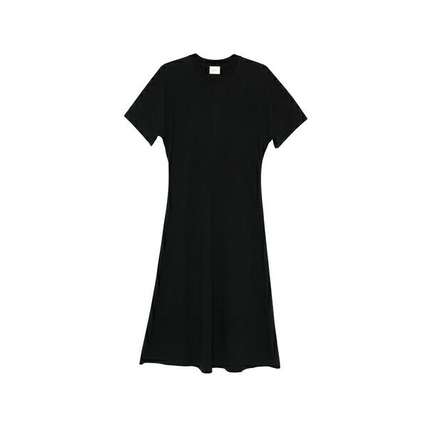 クローズド レディース ワンピース トップス Crew-neck t-shirt midi dress Black｜asty