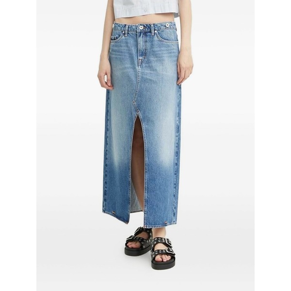 タイガー オブ スウェーデン レディース デニムパンツ ボトムス Tillis denim split maxi skirt Blue｜asty