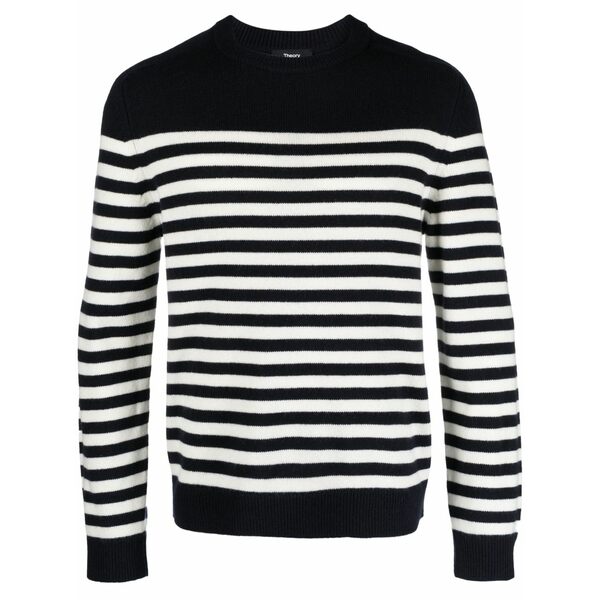 セオリー メンズ ニット\u0026セーター アウター Latho striped cotton jumper Blue