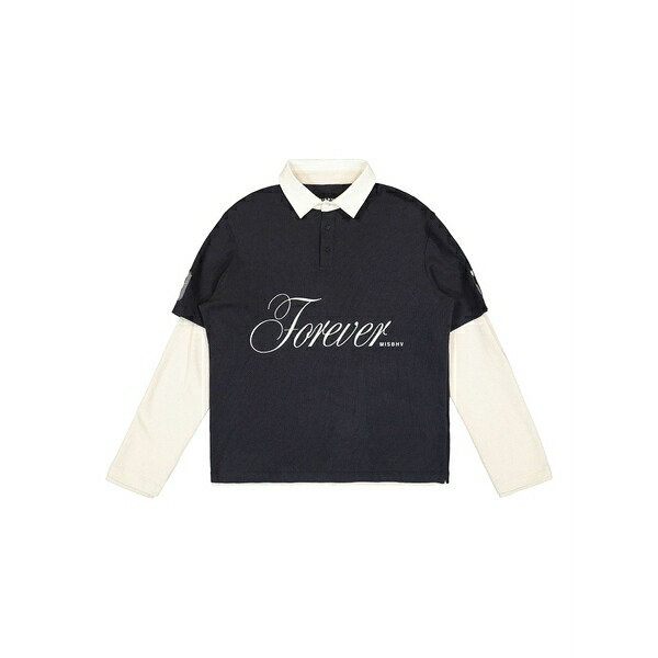 ミスビヘイブ レディース スポーツシャツ トップス Cotton polo top Blue