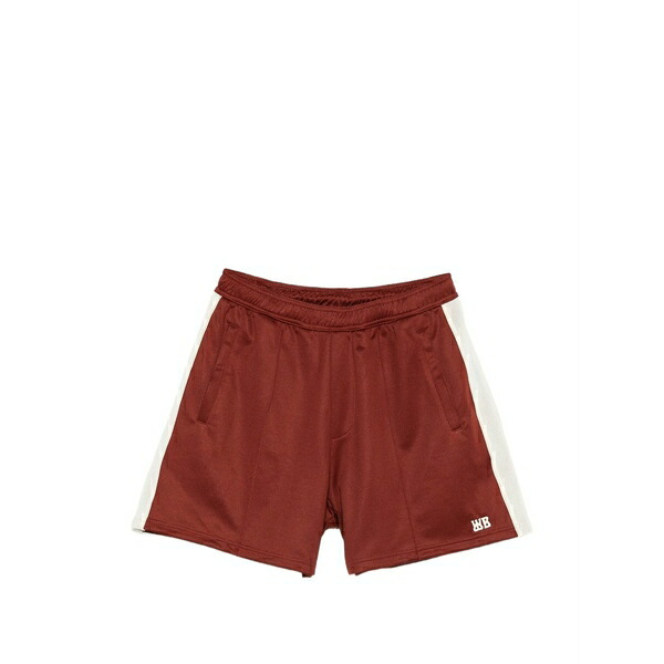 ウェールズ ボナー メンズ カジュアルパンツ ボトムス Motion contrast-trim shorts Red｜asty