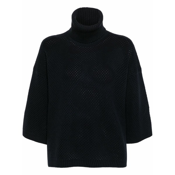 ファビアナ フィリッピ レディース 編み物\u0026スウェーター アウター Open-knit sweater Blue ニット・セーター-セーター