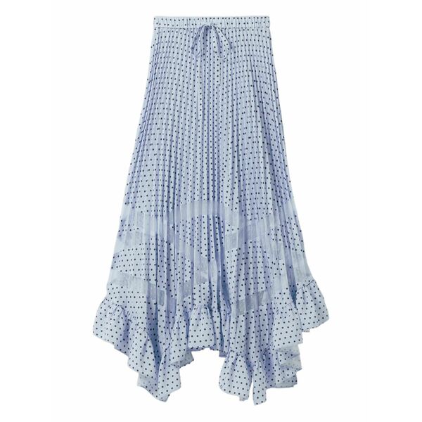 クローディピエルロ レディース スカート ボトムス Polka-dot midi skirt Blue