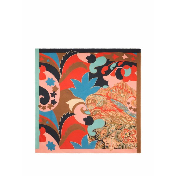 エトロ レディース えり巻き・袈裟・えり巻き 付属物 Floral paisley jacquard scarf Neutrals