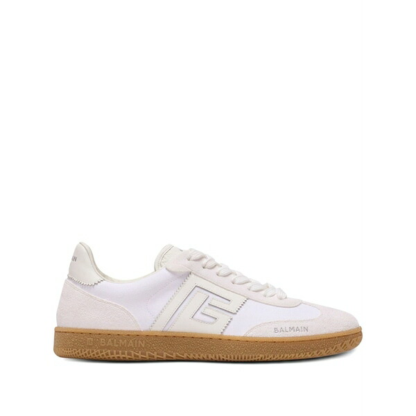 バルマン レディース スニーカー シューズ Swan low-top sneakers White|asty
