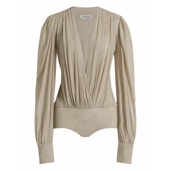 アルベルタ フェレッティ レディース シャツ トップス Long-sleeve bodysuit Neutrals|asty