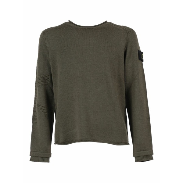 プレミアータ メンズ ニット&セーター アウター Wool crew-neck sweater Green｜asty