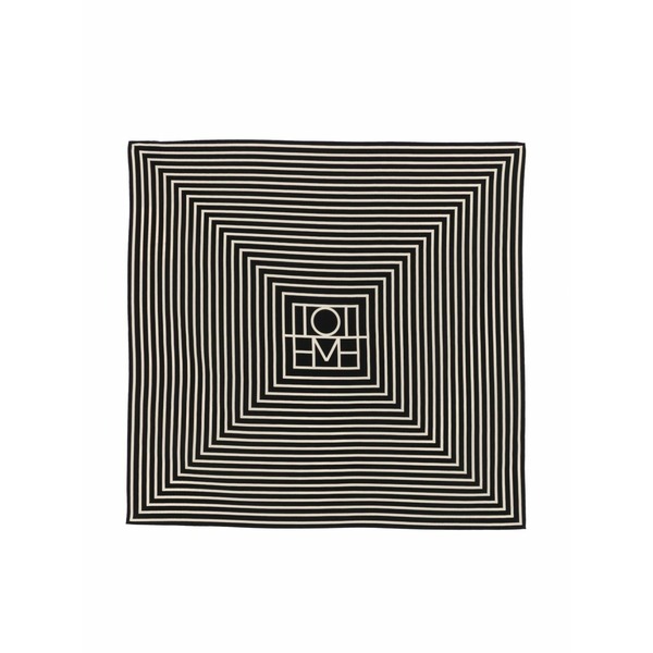 トーテム レディース えり巻き・袈裟・えり巻き 付属品 Signature monogram silk scarf Black