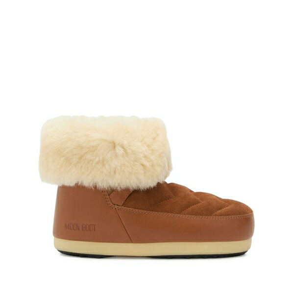 お月さまブーツ メンズ ブーツ シューズ Evx quilted shearling boots Brown