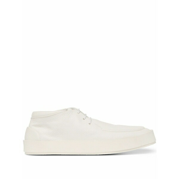 マーシル メンズ 御召しものシューズ シューズ Leather lace-up derby shoes White