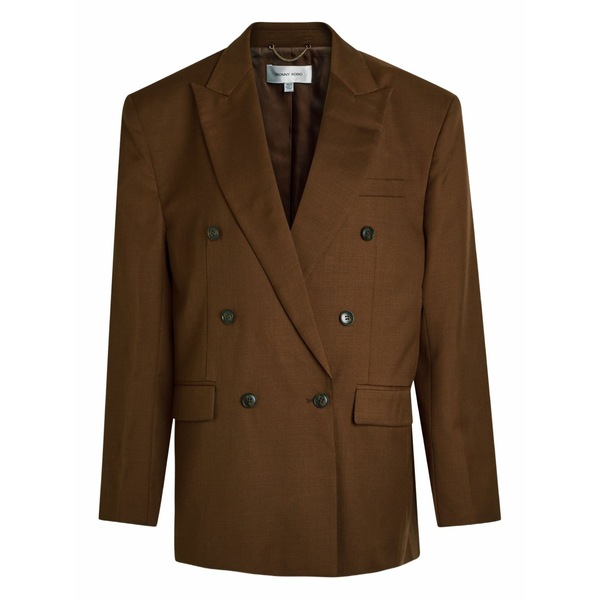 ロニーコボ レディース 上衣＆上衣 アウター Double-breasted blazer  Brown