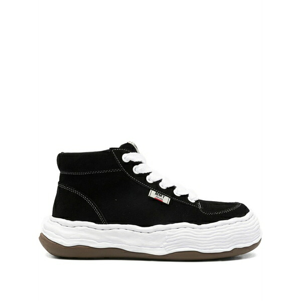 ミハラヤスヒロ メンズ スニーカー シューズ Oliver suede high-top sneakers  Black