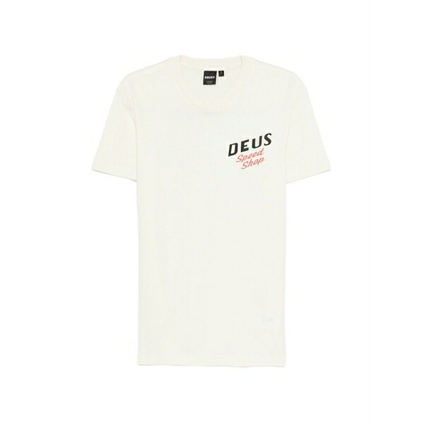 デウス エクス マキナ メンズ Tシャツ トップス Dogleg graphic t-shirt White|asty