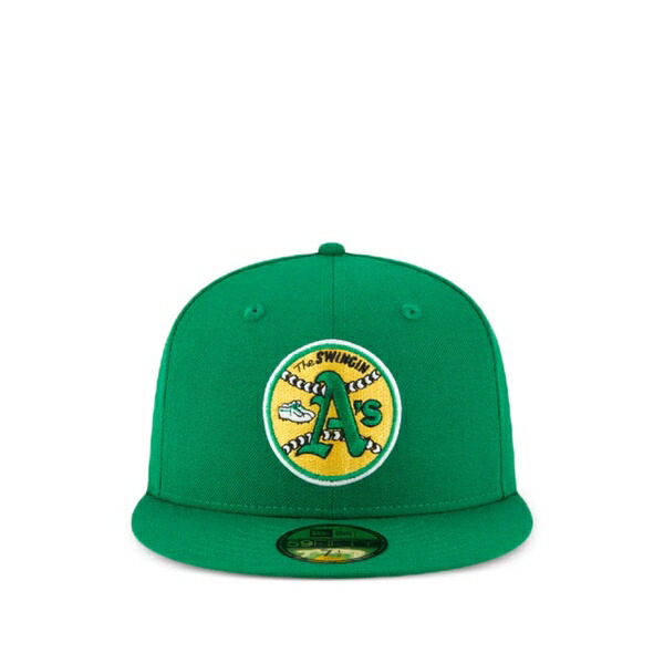 ニュー内鰓 メンズ かぶり笠 付属品 59fifty mlb oakland athletics 1971 cooperstown cap Green