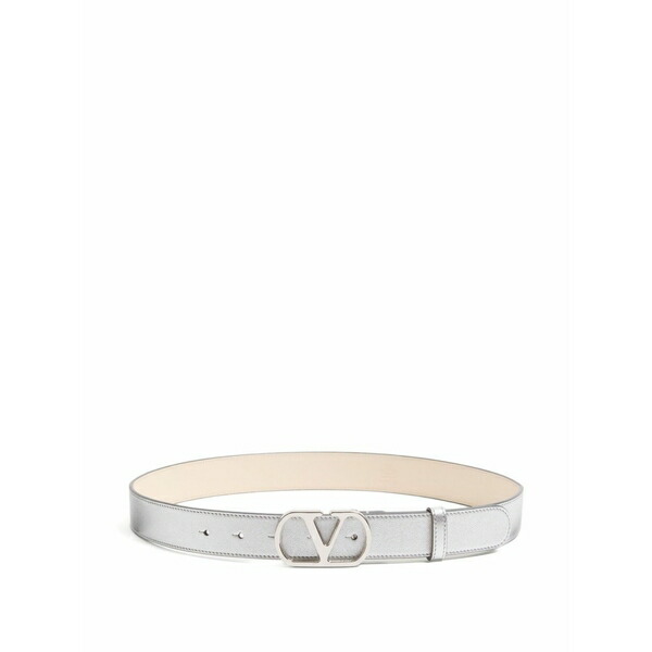 ヴァレンティノ ガラヴァーニ レディース 三尺帯 付属物 Vlogo signature leather belt Silver