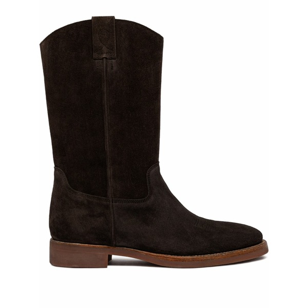 ブッテロ メンズ ブーツ シューズ Panelled suede boots Brown
