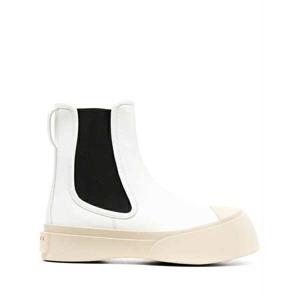 マルニ レディース ブーツ シューズ Pablo leather chelsea boots White|asty