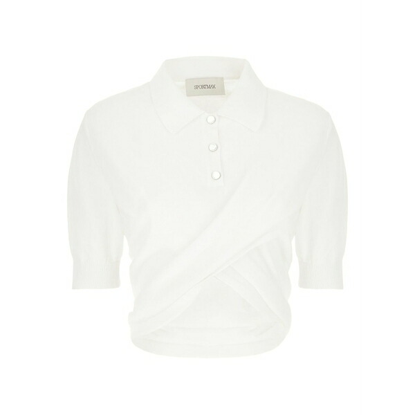 運動競技マックス レディース スポーツシャツ トップス Jersey polo top White