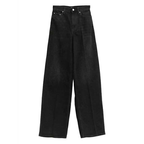 トーテム レディース デニムパンツ ボトムス Cotton jeans Black|asty