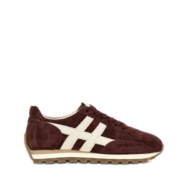 ホーガン レディース スニーカー シューズ Suede-leather sneakers Red|asty