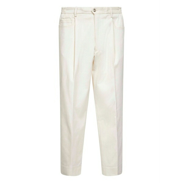 ディーフォーポイントゼロ メンズ カジュアルパンツ ボトムス Tapered trousers White｜asty