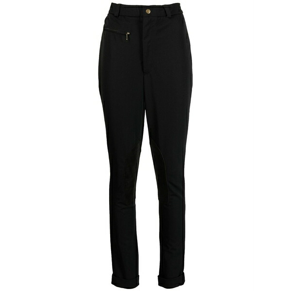 ラルフローレン レディース カジュアルパンツ ボトムス Mid-rise slim-fit trousers Black｜asty