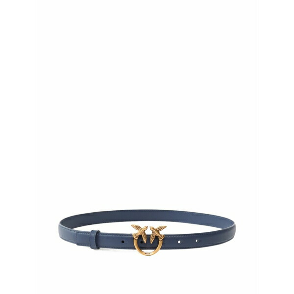 ピンコ レディース 胴締め 佩び物 Love berry buckle leather belt Blue
